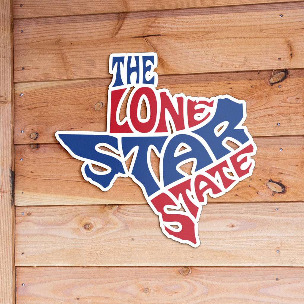 The Lone Star State - Metal Wall Art