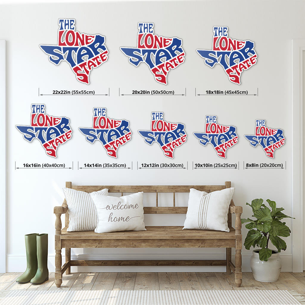 The Lone Star State - Metal Wall Art