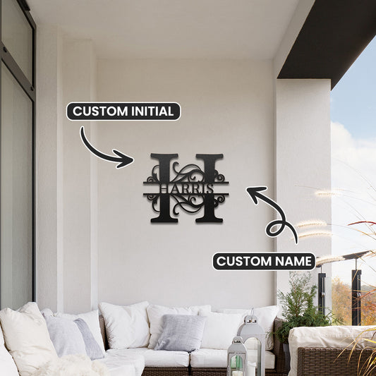 Personalized Metal Name Sign – Custom Wall Art
